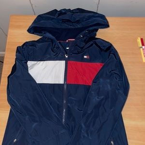 Blue TH jacket. Size L. Worn handful of times. Good condition. Fleece lined.